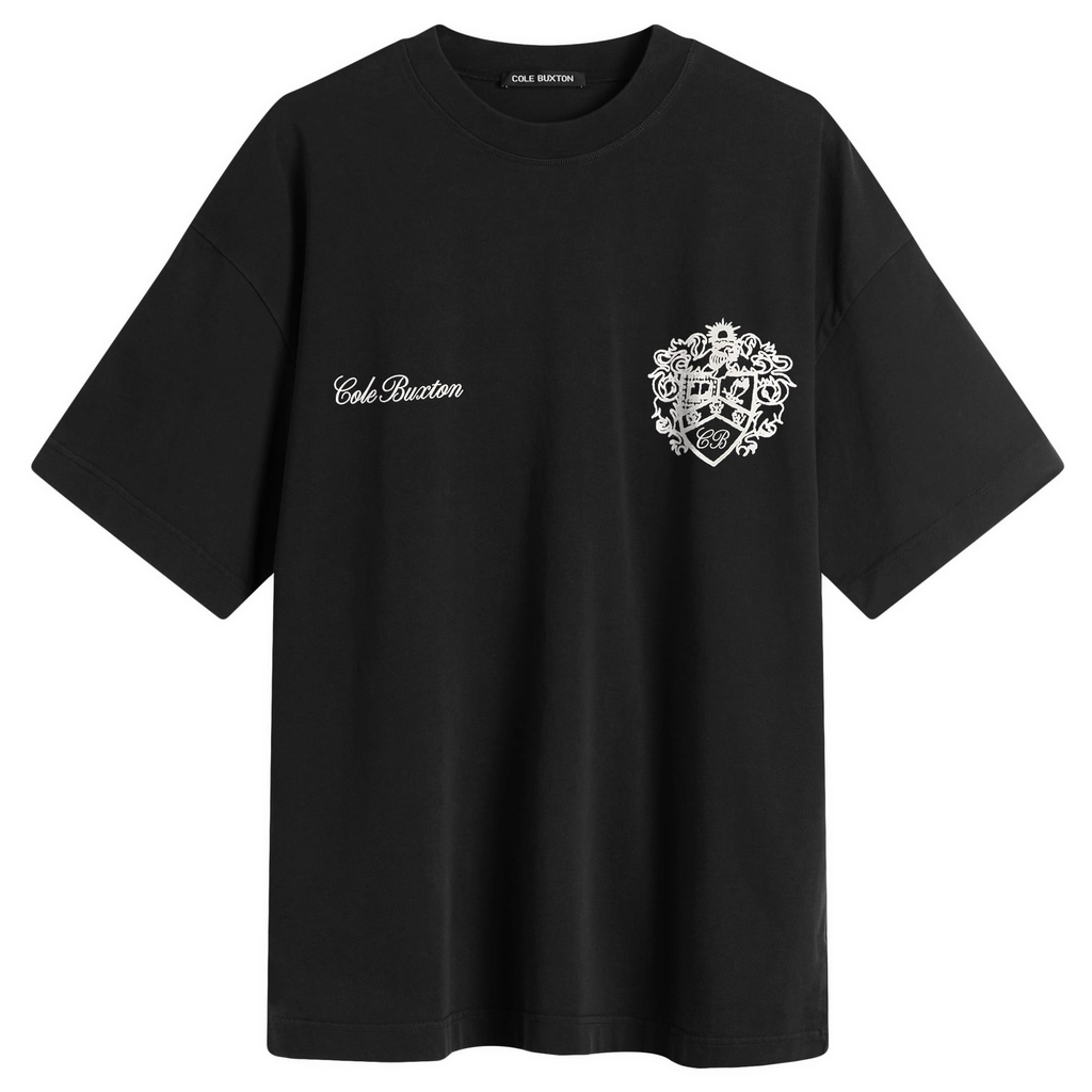 Cole Buxton Men's Collegiate Crest T-Shirt Vintage Black